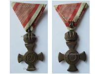 Austria Hungary WWI Iron Cross for Merit with Crown 1916 in Iron