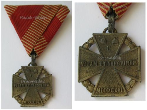 Austria Hungary WWI Karl Troop Cross 1917 Maker BSW