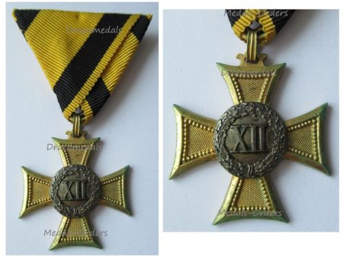 Austria Hungary Long Military Service Cross for XII Years 1st Class for NCO and Enlisted Men 1867 1890