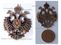 Austria Hungary WWI Cap Badge with the Imperial Double Headed Eagle