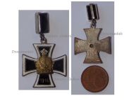Austria Hungary WWI Pendant Iron Cross with the Austrian Imperial Crown 1914 Marked W & Gesch