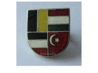Austria Hungary WWI Cap Badge Central Powers Flags Shield