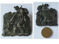 Austria Hungary WWI Cap Badge Defense of Gorizia Gorz 1914 1916 KuK Soldier Buttstrikes Italian Bersaglieri 5th Battle of Isonzo 