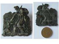 Austria Hungary WWI Cap Badge Defense of Gorizia Gorz 1914 1916 KuK Soldier Buttstrikes Italian Bersaglieri 5th Battle of Isonzo 