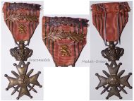 Belgium WWII War Cross 1940 1945 with 2 Palms LIIIL Gold Lion King Leopold III