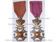Belgium Order of Leopold I Officer's Cross Military Division 1952 Bilingual