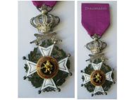Belgium Order of Leopold I Knight's Cross Military Division Bilingual 1952
