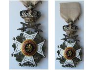 Belgium Order of Leopold I Knight's Cross Military Division Bilingual 1952