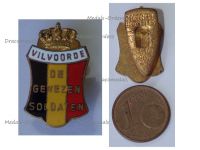 Belgium WWI Lapel Pin Vilvoorde Veteran Badge 1914 1918 