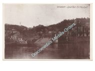 Belgium WWI Postcard Dinant Quartier St Medan, Bridge in Ruins