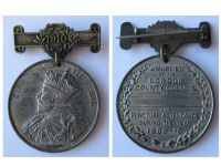 Britain King Edward VII Medal for Punctual Attendance 1910 for 2nd Award with Bronze Bar by the London County Council