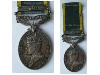 Britain WWII Efficiency Medal with King's Crown Territorial Clasp King George VI 2nd Type 1948 1952 to Gunner RA Royal Artillery