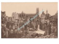 Britain WWI Propaganda Postcard, Reims, Ruins of the Cathedral