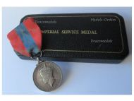 Britain WWII Imperial Service Medal King George VI 1937 1948 Boxed by the Royal Mint