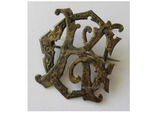 Britain WWI GK Monogram Brooch