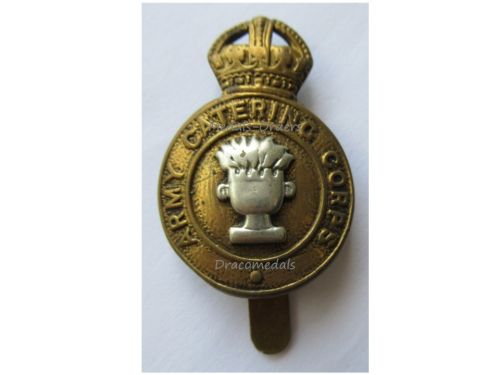 Great Britain WWII Royal Army Catering Corps Cap Badge RACC