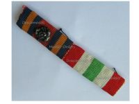 Britain WWII Ribbon Bar of 2 Medals (Burma Star with Rosette for the Pacific Clasp, Italy Star)
