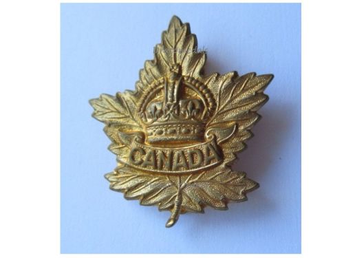 Canada WWII Canadian General Service Maple Leaf Cap Badge for Officers