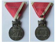Croatia WWII Order of the Crown of King Zvonimir Bronze Merit Medal