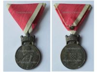 Croatia WWII Order of the Crown of King Zvonimir Bronze Merit Medal