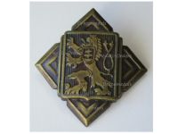 Czechoslovakia WWII Czech Army Cap Badge 1939 1945