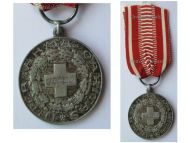 Finland WWII Red Cross Silver Medal of Merit 1931 Dated 1933 by Alexander Tillander