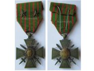 France WWI War Cross 1914 1915 with 2 Citations 2 Stars (Bronze)