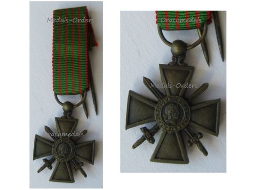 France WWI War Cross 1914 1918 MINI