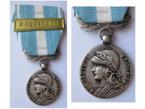 France Overseas Medal with Bar Mauritanie