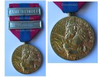 France National Defense Medal 1982 Bronze Class with Bars Arme Blindee & Missions d'Assistance Exterieure