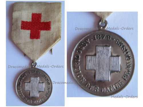 France ADF Red Cross Medal 1879 of the Association of French Women