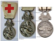 France SB Red Cross Medal of the French Association for Aiding the Wounded Military 1864 1866 in Silver Numbered