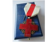 France Red Cross Medal of Recompense Gold Class 2nd Type 1st Form 1950 by the Paris Mint Boxed