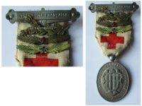 France WWI UFF Red Cross Medal of the Union French Women with Nurse Gold & Bronze Palms 1914 1918 Numbered