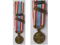 France North Africa Medal for Security and Order Operations with Clasps Maroc Algerie 1st Type by the Paris Mint MINI