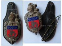 France Badge Paris Republican Guard 1954 1978 by Drago on Leather Fob