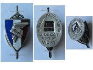 France WWII Badge Gaule Helmet with Sword French Legion of Volunteers and Combatants of the National Revolution 1940 1944 Vichy Government by Decat