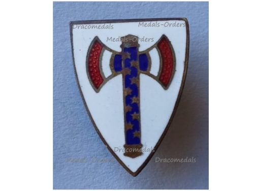 France WWII Order of the Gallic Francisque Badge Vichy Government Marked OA11