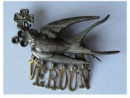 France WWI Verdun Swallow Patriotic Badge