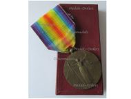 France WWI Victory Medal by Charles Laslo Unofficial Type 1 Boxed