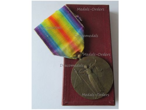 France WWI Victory Medal by Charles Laslo Unofficial Type 1 Boxed