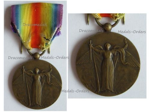 France WWI Victory Medal by Charles Laslo Unofficial Type 1