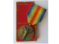 France WWI Victory Medal by Morlon Laslo Official Type Boxed