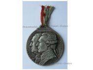 France WWI Patriotic Medal for the French American Alliance Washington & Lafayette Paris War Effort Support Day 1917 by Lavrillier