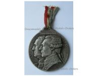 France WWI Patriotic Medal for the French American Alliance Washington & Lafayette Paris War Effort Support Day 1917 by Lavrillier