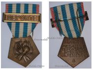 France WWII Resistance Medal for Deportees and Internees with Clasp Deporte on Ribbon for Deportee by the Paris Mint