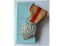 France WWI WWII FNCV Medal of the French National Federation of Volunteer Combatants Silver Class Boxed