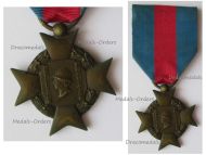 France WWII Bronze Cross for Voluntary Services 1st Type with Small Head