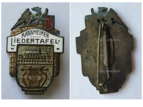 Germany Baden Badge of the Music Association of Mannheim 1840