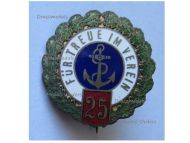 Germany WWI Badge of the Veteran Association of the German Imperial Navy for 25 Years Loyal Contribution
